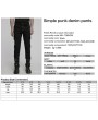 Punk Rave Black Gothic Punk Flap Pocket Slim Denim Pants for Men