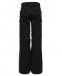 Punk Rave Black Gothic Punk Distressed Loose Straight Pants for Men
