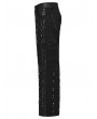 Punk Rave Black Gothic Punk Street Studded Straight Pants for Men
