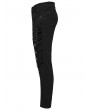 Punk Rave Black Gothic Rivet Punk Knight Armor Patch Pants for Men