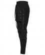 Punk Rave Black Gothic Punk Textured Drop Crotch Pants for Men