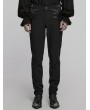 Punk Rave Black Gothic Retro Buckle Knight Armor Gentleman's Trousers