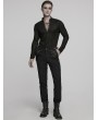 Punk Rave Black Gothic Retro Buckle Knight Armor Gentleman's Trousers