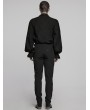 Punk Rave Black Gothic Retro Buckle Knight Armor Gentleman's Trousers