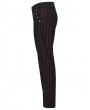 Punk Rave Black and Red Gothic Steampunk Striped Slim Fit Pants for Men