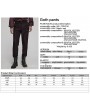 Punk Rave Black and Red Gothic Steampunk Striped Slim Fit Pants for Men