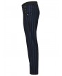 Punk Rave Black and Blue Gothic Steampunk Striped Slim Fit Pants for Men