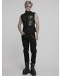 Punk Rave Black Gothic Punk Retro Skull Bead Pants Chain