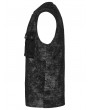 Punk Rave Black Gothic Punk Mesh Splicing Vest Top for Men