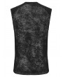 Punk Rave Black Gothic Punk Mesh Splicing Vest Top for Men