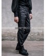 Devil Fashion Black Pattern High-Low Gothic Pants for Men