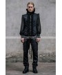 Devil Fashion Black Pattern High-Low Gothic Pants for Men