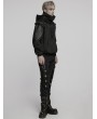 Punk Rave Black Gothic Punk Hooded Armor Masked Men's Sweatshirt