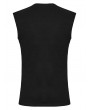Punk Rave Black Gothic Cyber Punk Knitted Vest Top for Men