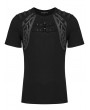 Punk Rave Black Gothic Cyber Punk Knitted Short Sleeve T-Shirt for Men