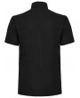Punk Rave Black Gothic Punk Metal Eyelet Short Sleeved Shirt for Men