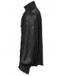Punk Rave Black Retro Gothic Glamorous Textured Party Shirt for Men