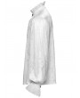 Punk Rave White Retro Gothic Glamorous Textured Party Shirt for Men