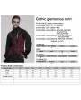 Punk Rave Black and Red Retro Gothic Jacquard Bat Shaped Lapel Vest for Men