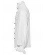 Punk Rave White Gothic Vintage Lace Splicing Shirt for Men