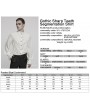 Punk Rave White Gothic Vintage Lace Splicing Shirt for Men
