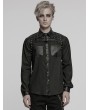 Punk Rave Black Gothic Punk Handsome Street Men's Long Sleeve Shirt