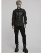 Punk Rave Black Gothic Punk Handsome Street Men's Long Sleeve Shirt