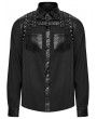 Punk Rave Black Gothic Punk Handsome Street Men's Long Sleeve Shirt