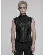 Punk Rave Black Gothic Punk Handsome Rivets Vest for Men