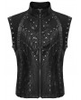Punk Rave Black Gothic Punk Handsome Rivets Vest for Men