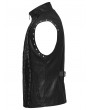 Punk Rave Black Gothic Punk Handsome Rivets Vest for Men