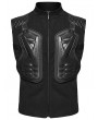 Punk Rave Black Gothic Cyberpunk Armor Patched Men's Vest