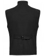 Punk Rave Black Gothic Cyberpunk Armor Patched Men's Vest