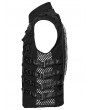 Punk Rave Black Gothic Cyberpunk Buckle Armor Patch Vest for Men