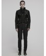 Punk Rave Black Gothic Luxury Gentleman's Swallow Tailed Suit Jacket