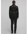 Punk Rave Black Gothic Luxury Gentleman's Swallow Tailed Suit Jacket