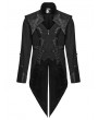 Punk Rave Black Gothic Luxury Gentleman's Swallow Tailed Suit Jacket