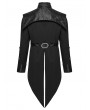 Punk Rave Black Gothic Luxury Gentleman's Swallow Tailed Suit Jacket