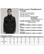 Punk Rave Black Gothic Luxury Gentleman's Swallow Tailed Suit Jacket