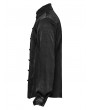 Punk Rave Black Vintage Gothic Fitted Shirt for Men