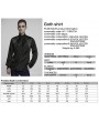 Punk Rave Black Vintage Gothic Fitted Shirt for Men