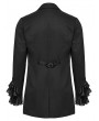Punk Rave Black Retro Gothic Gorgeous Men's Double-Breasted Lapel Tailcoat