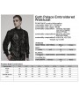 Punk Rave Black Gothic Retro Palace Embroidered Waistcoat for Men