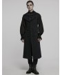 Punk Rave Black Gothic Dark Night Vampire Long Vest for Men