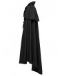 Punk Rave Black Retro Gothic Dark Night Cloak Style Long Jacket for Men