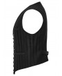 Punk Rave Black Retro Gothic Steampunk Striped Vest for Men