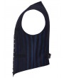Punk Rave Black and Blue Retro Gothic Steampunk Striped Vest for Men