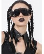 Dark in love Black Gothic Punk Batwing Leather O-Ring Star Drop Choker