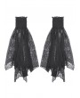 Dark in love Black Gothic Webbed Mesh Flared Lace Arm Sleeves