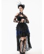 Dark in love Black Gothic Off-the-Shoulder Floral Lace Bolero Shrug for Women